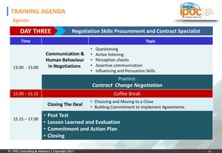IPDC TRAINING - Negotiation Skills for Procurement and Contract ...