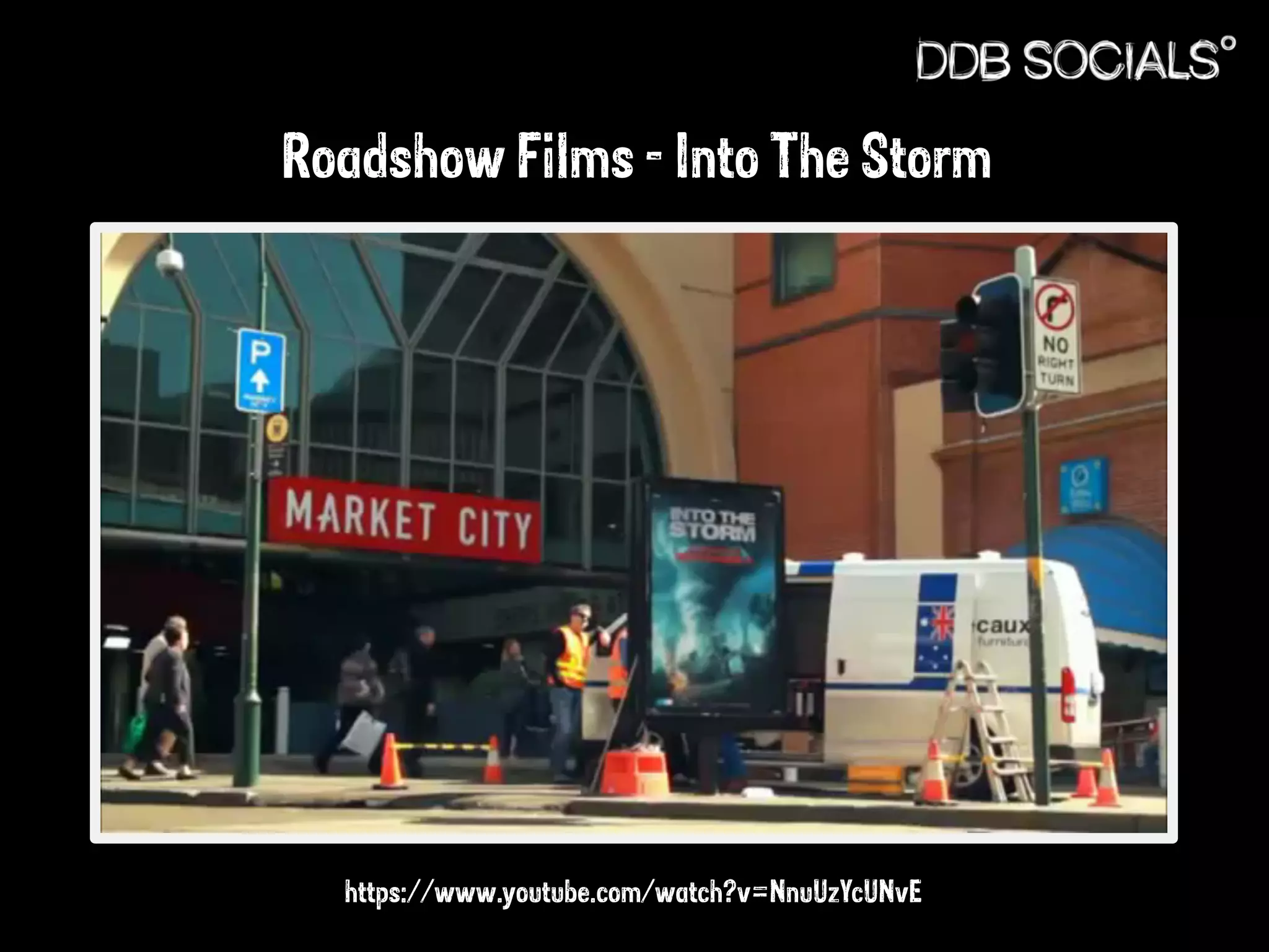 Roadshow Films - Into The Storm 
https://www.youtube.com/watch?v=NnuUzYcUNvE 
 
