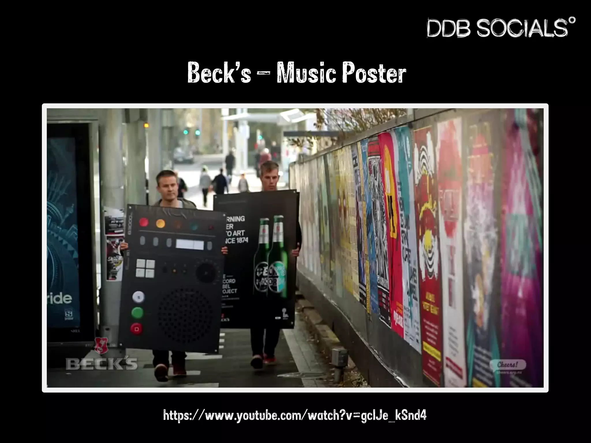 Beck’s – Music Poster 
https://www.youtube.com/watch?v=gclJe_kSnd4 
 