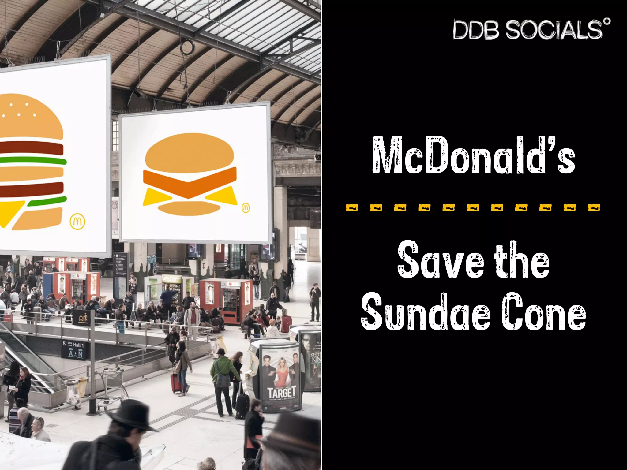 McDonald’s 
- - - - - - - - - - - 
Save the 
Sundae Cone 
 