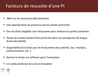 Mise en place des Plateformes d’Innovation de la chaine des valeurs des ruminants domestiques au Mali