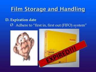 D. Expiration date
Ø Adhere to “first in, first out (FIFO) system”
EXPIRED!!!
 