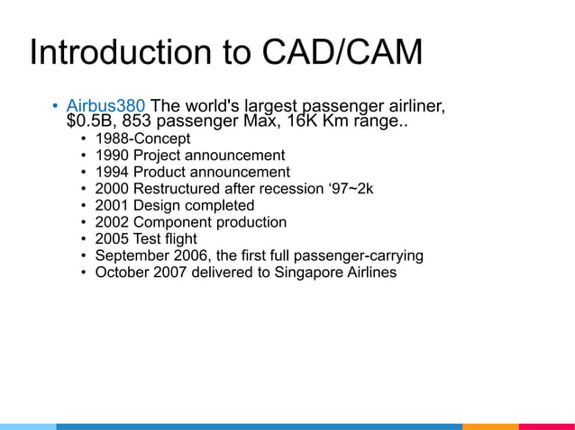 Introduction to CAD/CAM | PPT