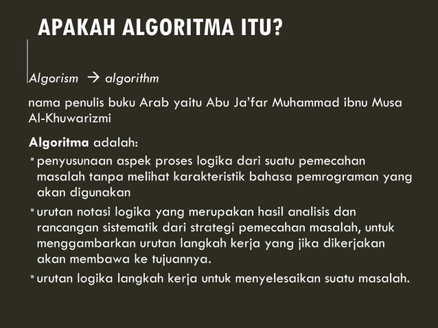 BELAJAR PENGANTAR ALGORITMA DAN STRUKTUR DATA | PPT