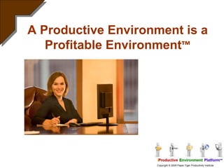 A Productive Environment is a Profitable Environment ™ 