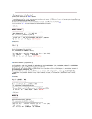 Iperf - Tutorial | DOCX