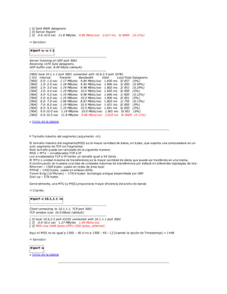 Iperf - Tutorial | DOCX