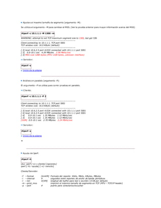 Iperf - Tutorial | DOCX