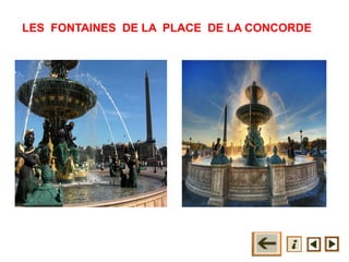 LES FONTAINES DE LA PLACE DE LA CONCORDE
 