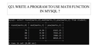 IN MYSQL ?
 