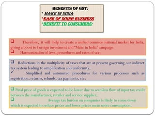 A Study on Impact of GST on Prices of Consumer Products and Their ...