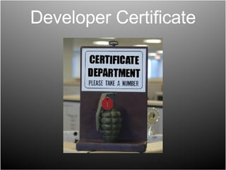 Developer Certificate 