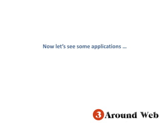 Now let’s see some applications … www.3aroundweb.in
