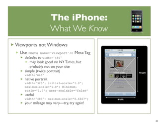iPhone Dev Camp Keynote