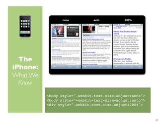iPhone Dev Camp Keynote