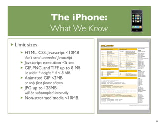 iPhone Dev Camp Keynote