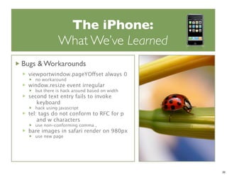 iPhone Dev Camp Keynote