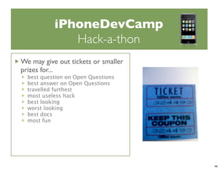 iPhone Dev Camp Keynote
