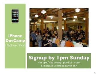 iPhone Dev Camp Keynote