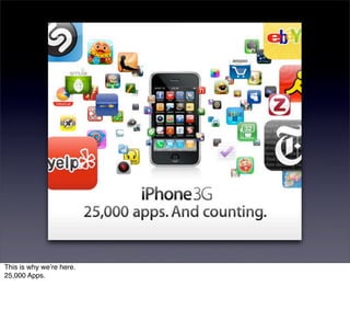 This is why weʼre here.
25,000 Apps.
 
