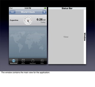 The window contains the main view for the application.
 