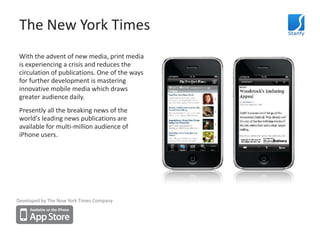 The New York Times<br />With the advent of new media, print media is experiencing a crisis and reduces the circulation of ...