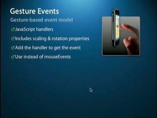 iPhone  SDK  WebDev Features