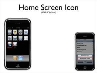 Home Screen Icon
      (Web Clip Icon)
 