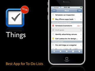 $9.9
               9




Things


Best App for To-Do Lists
 
