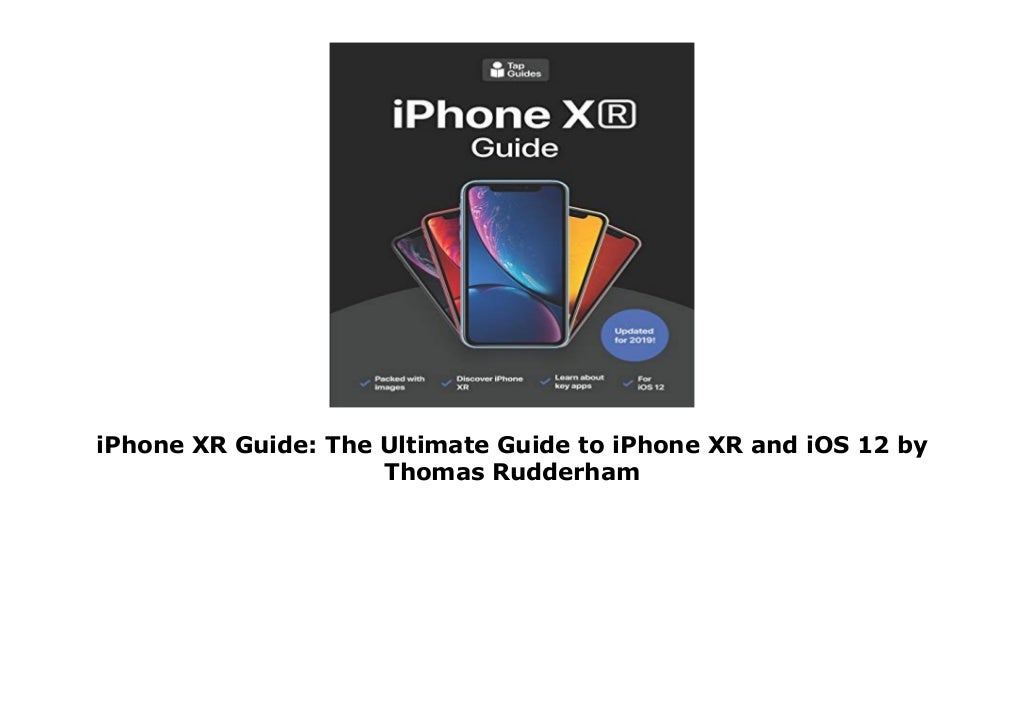 Iphone Xr Users Guide