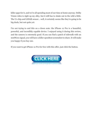 iPhone 12 Pro Review