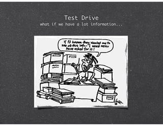 Test Drive
what if we have a lot information...
 