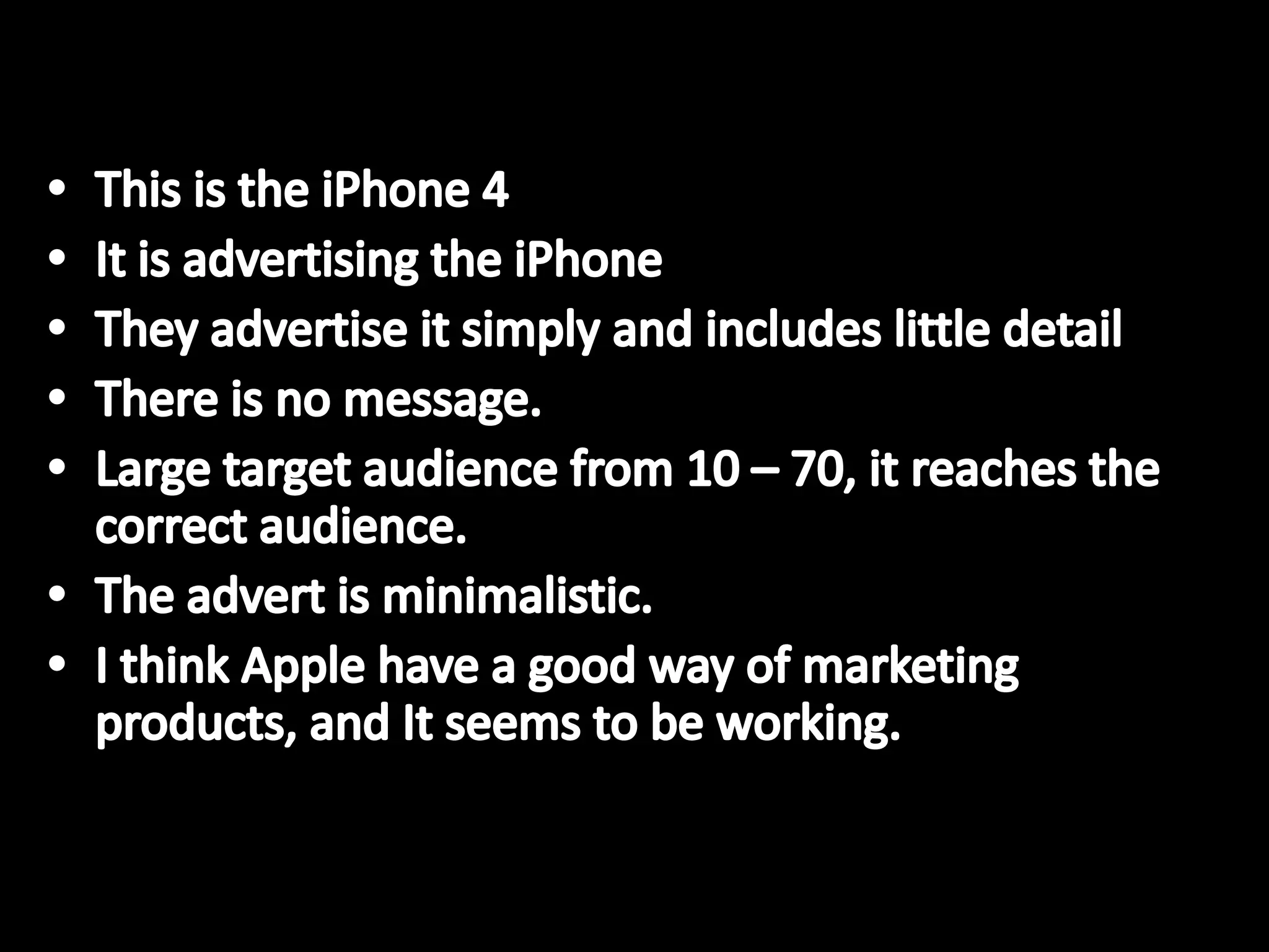iPhone 4 Magazine Advert Annotation | PPTX