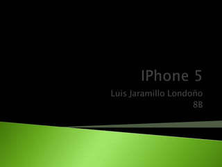 Luis Jaramillo Londoño
                    8B
 