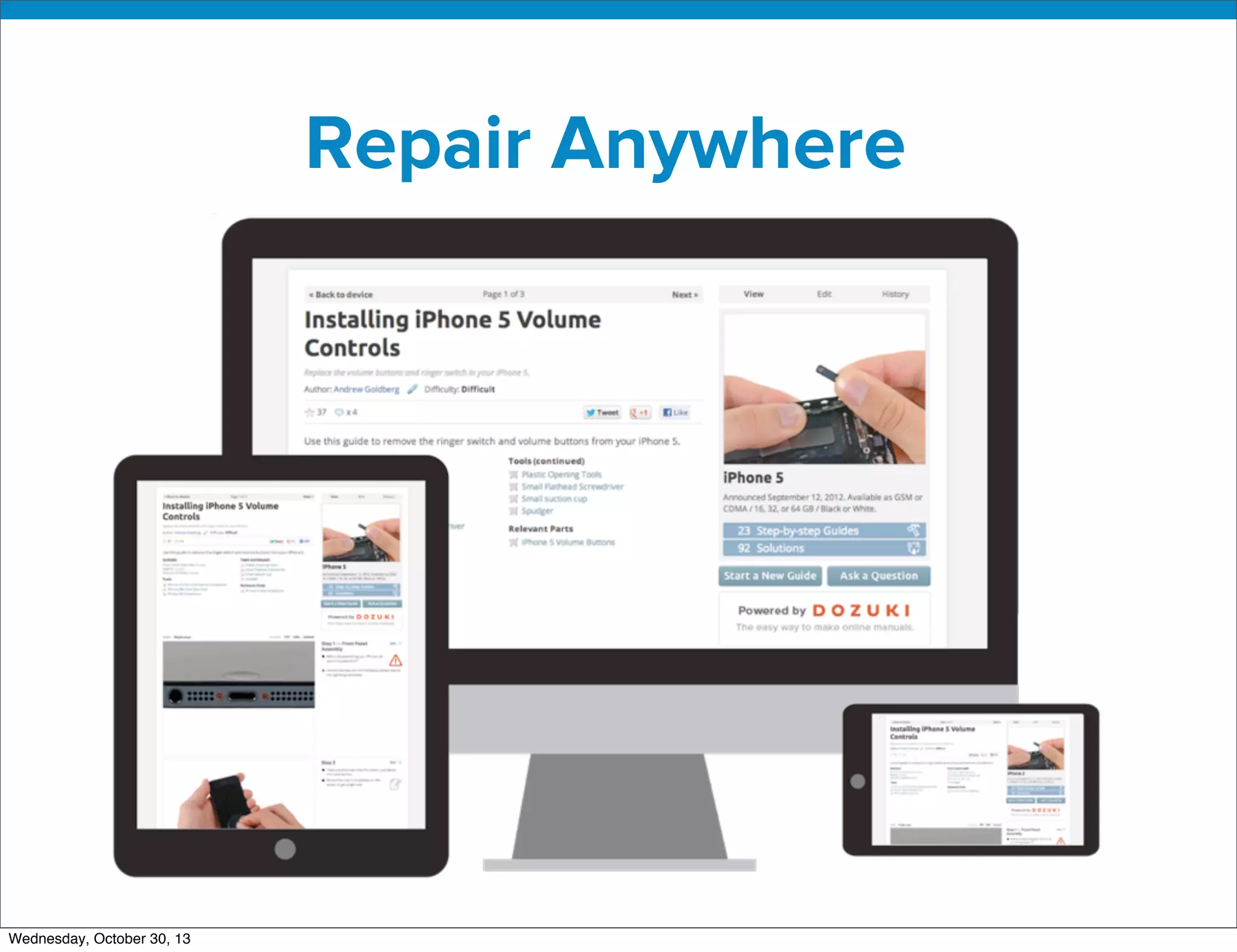 v

Repair Anywhere

Wednesday, October 30, 13

 