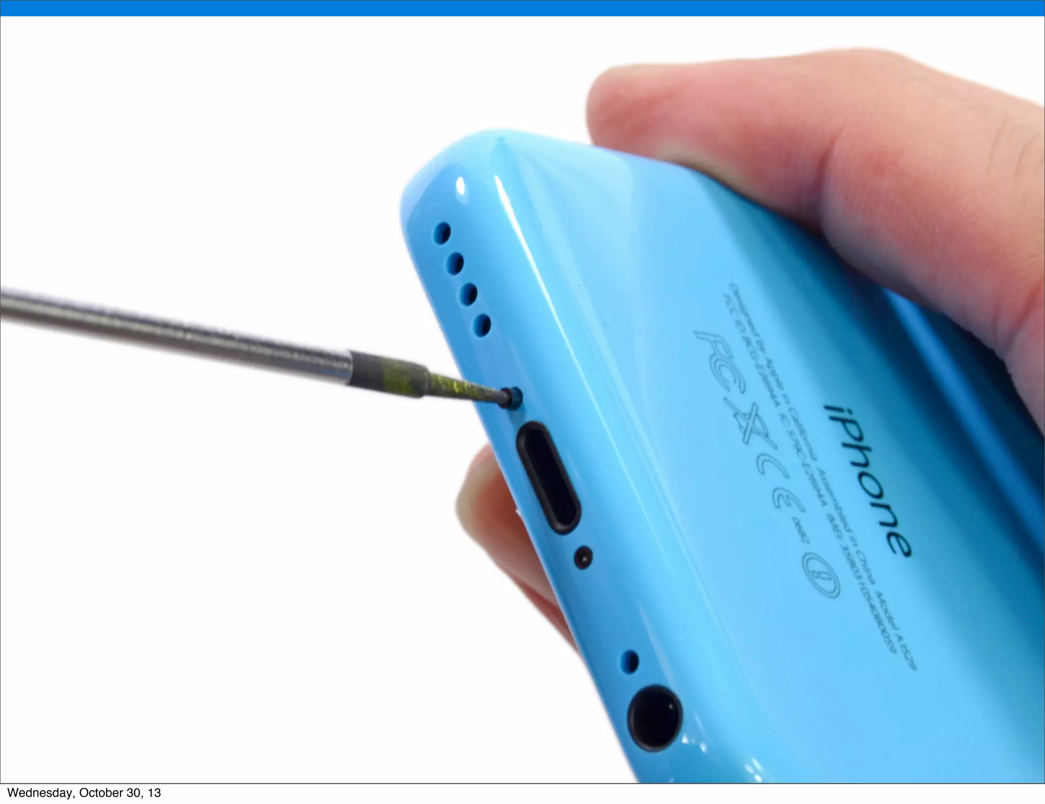 v

Wednesday, October 30, 13

v

Visit iﬁxit.com for thousands of repair manuals.

 