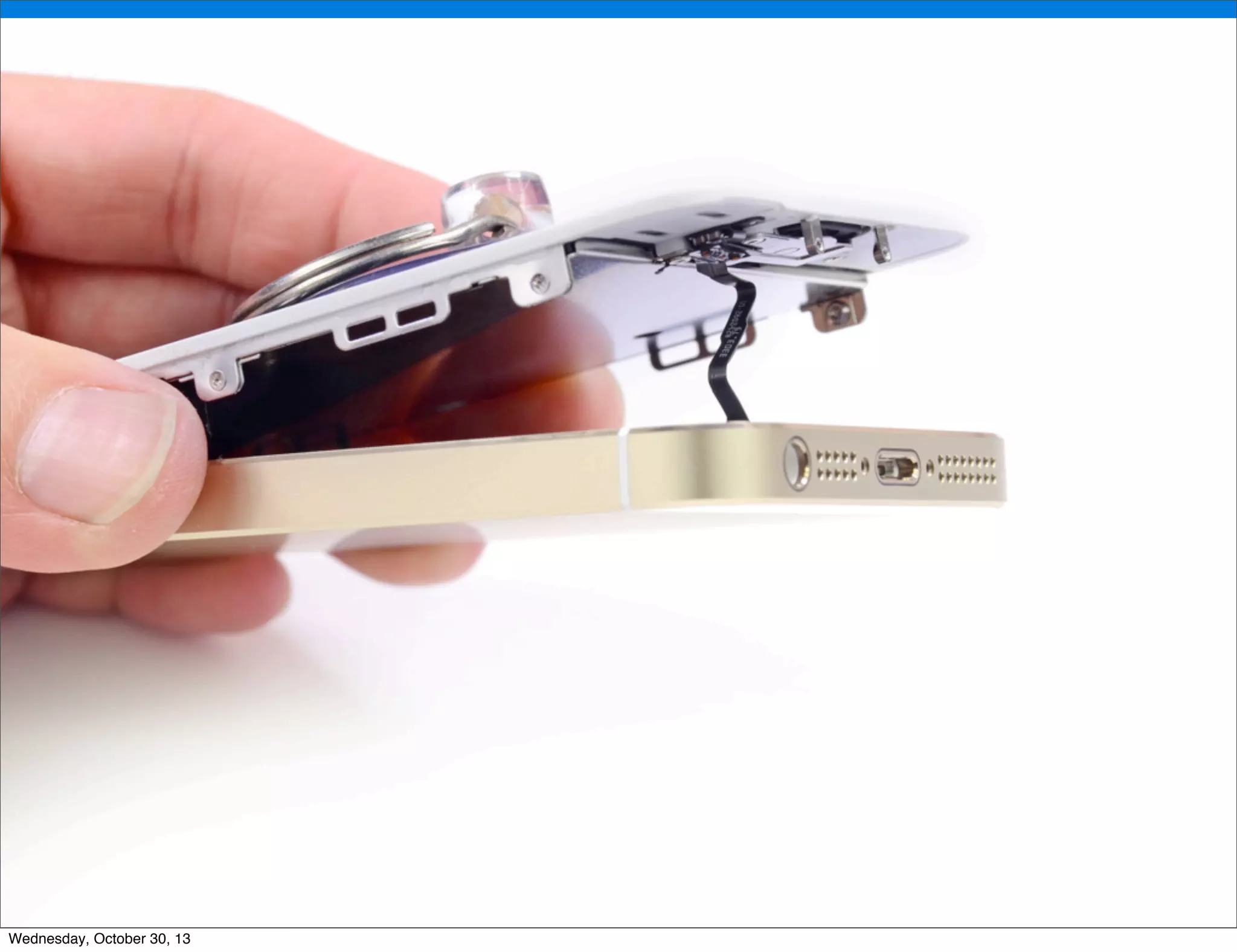 v

v
Wednesday, October 30, 13

Visit iﬁxit.com for thousands of repair manuals.

 