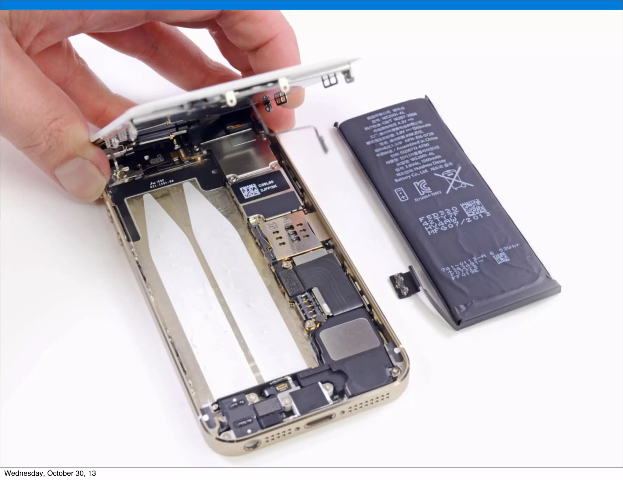 v

v
Wednesday, October 30, 13

Visit iﬁxit.com for thousands of repair manuals.

 