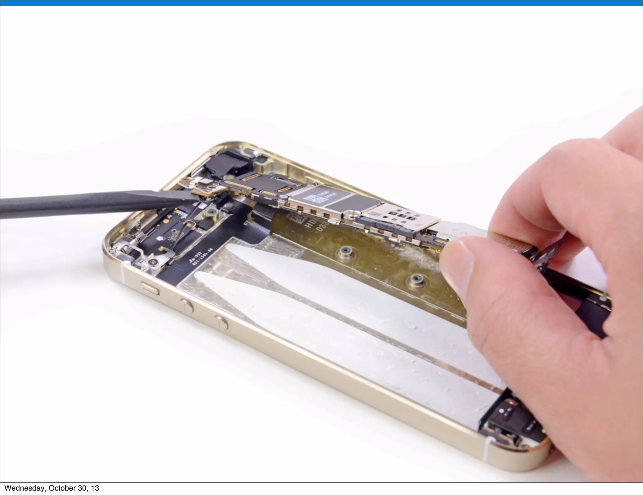 v

v
Wednesday, October 30, 13

Visit iﬁxit.com for thousands of repair manuals.

 