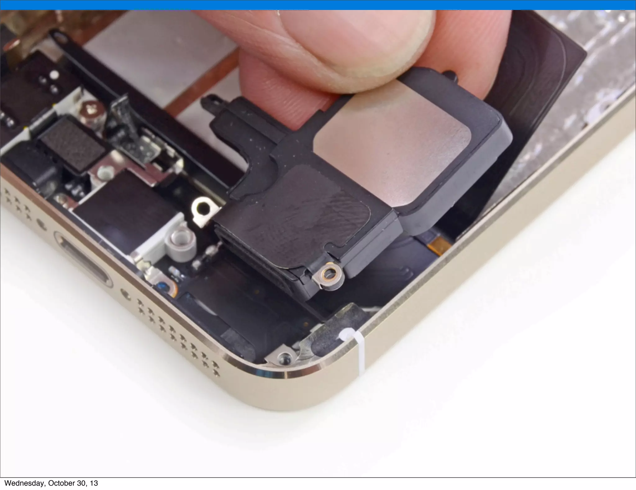 v

v
Wednesday, October 30, 13

Visit iﬁxit.com for thousands of repair manuals.

 