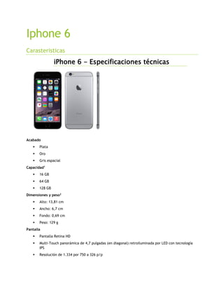 Apple iPhone 4 CDMA Especificaciones técnicas