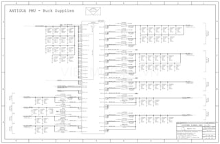 0.625V/0.9V/1.03V
4.7AMAX
BUCK3
BUCK8
1.1AMAX
BUCK6
10.5AMAX
BUCK1
0.80V/0.90V/1.0V
1.5AMAX
BUCK2
1.1AMAX
BUCK5
400mAMAX
BUCK7
1.1AMAX
0.80V/0.90V/1.0V
BUCK4
4.7AMAX
0.70V/0.80V/0.9V
BUCK0
12.5AMAX
ANTIGUA PMU - Buck Supplies
0.725V/0.825V
14 OF 59
VOLTAGE=0.85V
VOLTAGE=1.0V
VOLTAGE=1.8V
VOLTAGE=1.1V
VOLTAGE=1.8V
VOLTAGE=1.2V
VOLTAGE=1.0V
VOLTAGE=1.1V
VOLTAGE=1.8V
VOLTAGE=0.825V
VOLTAGE=0.9V
VOLTAGE=1.03V
20 OF 49
A.0.0
051-1902
BUCK0_LX0
BUCK1_LX3
BUCK1_LX2
BUCK1_LX1
BUCK1_LX0
BUCK0_LX2
BUCK0_LX1
BUCK0_PP_CPU_FB
PP_FIXED
PP_CPU_SRAM
VCC_MAIN_SNS
PP_VCC_MAIN
BUCK4_LX1
BUCK4_LX0
BUCK2_LX0
BUCK4_FB
PP1V8_TOUCH
PP1V8
BUCK5_LX0
PP1V1
PP1V8_IMU_OWL
BUCK5_FB
BUCK6_FB
BUCK6_LX0
BUCK8_FB
BUCK3_LX0
BUCK3_FB
PP1V2_CAMERA
PP_GPU_SRAM
BUCK2_PP_SOC_FB
BUCK2_LX1
BUCK0_LX3
BUCK1_PP_GPU_FB
BUCK7_LX0
BUCK7_FB
BUCK8_LX0
PP1V1_SDRAM
PP1V8_SDRAM
PP_SOC
PP_GPU
PP_CPU
SYNC_DATE=N/A
SYSTEM POWER:PMU (1/3)
SYNC_MASTER=N/A
F12
V3
L4
R8
R6
L13
L5
F10
E19
E18
E17
E2
E1
J2
J1
N19
N18
N17
Z12
Y12
V12
T19
T18
J19
J18
J17
C12
B12
A12
C16
B16
A16
C8
B8
A8
C4
B4
A4
Z15
Y15
V15
Z17
Y17
V17
U17
F19
F18
F17
C19
F2
F1
C1
H1
J5
M19
M18
M17
M13
Z16
Y16
V16
Z13
Y13
V13
Z11
Y11
V11
T9
U15
U16
Z18
Y18
V18
U18
R19
R18
V19
K19
K18
K17
H19
H18
H17
J14
C11
B11
A11
C13
B13
A13
C15
B15
A15
C17
B17
A17
C9
B9
A9
C7
B7
A7
C5
B5
A5
C3
B3
F8
U2000 OMIT_TABLE
CRITICAL
ROOM=PMU
CSP
D2255A080UXUVAI2
A3
H2
2
1 C2062
16V
NP0-C0G
01005
100PF
5%
ROOM=PMU
15
2
1 C2044
ROOM=PMU
NP0-C0G
100PF
16V
01005
5%
21
L2041
0.47UH-20%-3.8A-0.048OHM
PIQA20121T-SM CRITICAL
OMIT_TABLE
ROOM=PMU
2 1
PIQA20121T-SM
L2021
0.47UH-20%-3.8A-0.048OHM
ROOM=PMU
CRITICAL
OMIT_TABLE
2 1
L2013
PIQA20121T-SM
0.47UH-20%-3.8A-0.048OHM
OMIT_TABLE
CRITICAL
ROOM=PMU
0.47UH-20%-3.8A-0.048OHM
21
L2011
PIQA20121T-SM
ROOM=PMU
OMIT_TABLE
CRITICAL
1
PIQA20121T-SM
0.47UH-20%-3.8A-0.048OHM
L2003
2
ROOM=PMU
OMIT_TABLE
CRITICAL
1
L2001
2
PIQA20121T-SM
0.47UH-20%-3.8A-0.048OHM
ROOM=PMU
OMIT_TABLE
CRITICAL
2 1
L2080
PIXB2016FE-SM
ROOM=PMU
CRITICAL
1.0UH-20%-2.25A-0.15OHM
2
L2070
ROOM=PMU
CRITICAL
PIXB2016FE-SM
1
1.0UH-20%-2.25A-0.15OHM
2 1
L2050
PIQA20161T-SM
1.0UH-20%-3.6A-0.060OHM
CRITICAL
OMIT_TABLE
ROOM=PMU
21
L2040
1.0UH-20%-3.6A-0.060OHM
PIQA20161T-SM
OMIT_TABLE
ROOM=PMU
CRITICAL
21
L2030
1.0UH-20%-3.6A-0.060OHM
PIQA20161T-SM
ROOM=PMU
OMIT_TABLE
CRITICAL
21
L2020
1.0UH-20%-3.6A-0.060OHM
PIQA20161T-SM CRITICAL
OMIT_TABLE
ROOM=PMU
21
L2012
1.0UH-20%-3.6A-0.060OHM
PIQA20161T-SM
ROOM=PMU
OMIT_TABLE
CRITICAL
1.0UH-20%-3.6A-0.060OHM
PIQA20161T-SM
2 1
L2010
OMIT_TABLE
CRITICAL
ROOM=PMU
21
PIQA20161T-SM
1.0UH-20%-3.6A-0.060OHM
L2002
ROOM=PMU
OMIT_TABLE
CRITICAL
PIQA20161T-SM
L2000
12
1.0UH-20%-3.6A-0.060OHM
ROOM=PMU
OMIT_TABLE
CRITICAL
21
2
1 C2098
ROOM=PMU
X5R-CERM
0201
6.3V
2.2UF
20%
2
1 C2097
ROOM=PMU
X5R-CERM
0201
6.3V
2.2UF
20%
2
1 C2096
ROOM=PMU
X5R-CERM
0201
6.3V
2.2UF
20%
2
1 C2095
ROOM=PMU
X5R-CERM
0201
6.3V
2.2UF
20%
2
1 C2094
ROOM=PMU
X5R-CERM
0201
6.3V
2.2UF
20%
2
1 C2093
ROOM=PMU
X5R-CERM
0201
6.3V
2.2UF
20%
2
1 C2092
0201
ROOM=PMU
X5R-CERM
6.3V
2.2UF
20%
2
1 C2091
ROOM=PMU
X5R-CERM
0201
6.3V
2.2UF
20%
2
1 C2090
0201
ROOM=PMU
X5R-CERM
6.3V
2.2UF
20%
2
1 C2089
ROOM=PMU
X5R-CERM
0201
6.3V
2.2UF
20%
2
1 C2032
5%
16V
100PF
ROOM=PMU
NP0-C0G
01005
2
1 C2081
0402-1
15UF
ROOM=PMU
6.3V
X5R
20%
2
1 C2071
ROOM=PMU
0402-1
15UF
6.3V
X5R
20%
2
1 C2061
20%
X5R
15UF
ROOM=PMU
0402-1
6.3V
2
1 C2051
15UF
0402-1
ROOM=PMU
6.3V
X5R
20%
2
1 C2080
0402-1
15UF
ROOM=PMU
6.3V
X5R
20%
2
1 C2070
0402-1
ROOM=PMU
15UF
6.3V
X5R
20%
2
1 C2060
20%
X5R
6.3V
0402-1
ROOM=PMU
15UF
2
1 C2050
ROOM=PMU
15UF
0402-1
6.3V
X5R
20%
2
1 C2043
0402-1
ROOM=PMU
15UF
6.3V
X5R
20%
2
1 C2042
15UF
ROOM=PMU
0402-1
6.3V
X5R
20%
2
1 C2041
0402-1
15UF
ROOM=PMU
6.3V
X5R
20%
2
1 C2040
0402-1
15UF
ROOM=PMU
6.3V
X5R
20%
C2031
2
1
ROOM=PMU
0402-1
15UF
6.3V
X5R
20%
C2030
15UF
20%
6.3V
X5R
ROOM=PMU
0402-1
2
1
2
1 C2026
15UF
ROOM=PMU
0402-1
6.3V
X5R
20%
2
1 C2025
0402-1
ROOM=PMU
15UF
6.3V
X5R
20%
2
1 C2024
0402-1
ROOM=PMU
6.3V
X5R
20%
15UF
1 C2023
0402-1
ROOM=PMU
6.3V
X5R
20%
15UF
22
1
6.3V
X5R
20%
ROOM=PMU
0402-1
15UF
C2022
2
1 C2021
6.3V
15UF
0402-1
ROOM=PMU
X5R
20%
2
1 C2020
0402-1
ROOM=PMU
15UF
6.3V
X5R
20%
2
1 C2019
0402-1
ROOM=PMU
15UF
X5R
20%
6.3V2
1 C2018
ROOM=PMU
0402-1
15UF
6.3V
X5R
20%
2
1
X5R
ROOM=PMU
0402-1
6.3V
20%
15UF
C2017
2
1 C2016
0402-1
X5R
15UF
6.3V
ROOM=PMU
20%
2
1 C2015
15UF
ROOM=PMU
0402-1
6.3V
X5R
20%
2
1 C2014
0402-1
15UF
6.3V
X5R
20%
ROOM=PMU
2
1 C2013
15UF
ROOM=PMU
0402-1
6.3V
X5R
20%
2
1
ROOM=PMU
0402-1
X5R
6.3V
20%
15UF
C2012
2
C2011
15UF
20%
6.3V
0402-1
ROOM=PMU
X5R
1
2
1 C2010
15UF
6.3V
X5R
20%
0402-1
ROOM=PMU
2
1 C2009
ROOM=PMU
0402-1
6.3V
X5R
15UF
20%
2
1 C2008
15UF
ROOM=PMU
0402-1
6.3V
X5R
20%
2
1 C2007
15UF
0402-1
ROOM=PMU
6.3V
X5R
20%
2
1 C2006
15UF
6.3V
X5R
20%
0402-1
ROOM=PMU
2
1 C2005
15UF
0402-1
6.3V
X5R
20%
ROOM=PMU
2
1 C2004
6.3V
0402-1
ROOM=PMU
15UF
X5R
20%
2
1 C2003
6.3V
ROOM=PMU
15UF
X5R
20%
0402-1
2
1 C2002
ROOM=PMU
0402-1
15UF
6.3V
X5R
20%
2
1 C2001
15UF
0402-1
ROOM=PMU
6.3V
X5R
20%
2
1 C2099
16V
01005
5%
NP0-C0G
100PF
ROOM=PMU
10
2
1 C2088
10UF
ROOM=PMU
CERM-X5R
0402-9
6.3V
20%
2 1
XW2080SHORT-10L-0.1MM-SM
ROOM=PMU
2 1
XW2070
ROOM=PMU
SHORT-10L-0.1MM-SM
2 1
XW2050SHORT-10L-0.1MM-SM
ROOM=PMU
10
10
2 1
L2060
1UH-20%-1.2A-0.320OHM
ROOM=PMU
0603
CRITICAL
21
XW2030SHORT-10L-0.1MM-SM
ROOM=PMU
21
XW2040SHORT-10L-0.1MM-SM
ROOM=PMU
2
1 C2087
CERM-X5R
0402-9
10UF
ROOM=PMU
6.3V
20%
2
1 C2086
CERM-X5R
0402-9
10UF
ROOM=PMU
6.3V
20%
2
1 C2085
ROOM=PMU
CERM-X5R
0402-9
10UF
6.3V
20%
1 C2000
ROOM=PMU
15UF
0402-1
X5R
20%
6.3V2
11 7 6
11
33 28 27 26 25 24 22 21 17 15
29 28 20
33
29 21 20 17 13 12 9 8 7 6 5 3
11
19 12
21 20
11
151211
33313027241615128
10
10
10
II NOT TO REPRODUCE OR COPY IT
III NOT TO REVEAL OR PUBLISH IT IN WHOLE OR PART
I TO MAINTAIN THIS DOCUMENT IN CONFIDENCE
THE POSESSOR AGREES TO THE FOLLOWING:
36
BRANCH
REVISION
DRAWING NUMBER SIZE
D
R
IV ALL RIGHTS RESERVED
SHEET
PAGE TITLE
C
A
D
2 1
PAGE
NOTICE OF PROPRIETARY PROPERTY:
A
B
C
345678
D
B
8 7 5 4 2 1
PROPRIETARY PROPERTY OF APPLE INC.
THE INFORMATION CONTAINED HEREIN IS THE
Apple Inc.
BUCKINPUTBAT/USB
SYM 2 OF 5
BUCK0_LX1
BUCK0_LX3
BUCK0_FB
BUCK1_LX0
VBUCK3_SW
BUCK2_FB
BUCK3_FB
BUCK3_LX0
VDD_BUCK0_01
VDD_BUCK0_23
VDD_BUCK1_01
VDD_BUCK3
BUCK8_FB
BUCK8_LX0
BUCK7_LX0
BUCK7_FB
BUCK6_LX0
BUCK6_FB
BUCK5_FB
BUCK3_SW3
BUCK4_SW1
BUCK5_LX0
VDD_BUCK8
BUCK3_SW1
BUCK3_SW2
VDD_BUCK6
VDD_BUCK5
VDD_BUCK7
VDD_BUCK4
VDD_BUCK2
VDD_BUCK1_23
VBUCK4_SW
BUCK4_FB
BUCK1_FB
BUCK2_LX0
BUCK2_LX1
BUCK4_LX0
BUCK4_LX1
BUCK1_LX1
BUCK1_LX2
BUCK1_LX3
VDD_MAIN_SNS
VDD_MAIN
BUCK0_LX0
BUCK0_LX2
IN
IN
IN
IN
IN
VIETMOBILE.VN
 