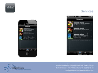 Services




Förrlibuckstrasse 110 | CH-8005 Zürich | +41 (0)44 515 20 09
Zuchwilerstrasse 2 | CH-4500 Solothurn | +41 (0)32 621 21 12
               info@webgearing.com | www.webgearing.com
 