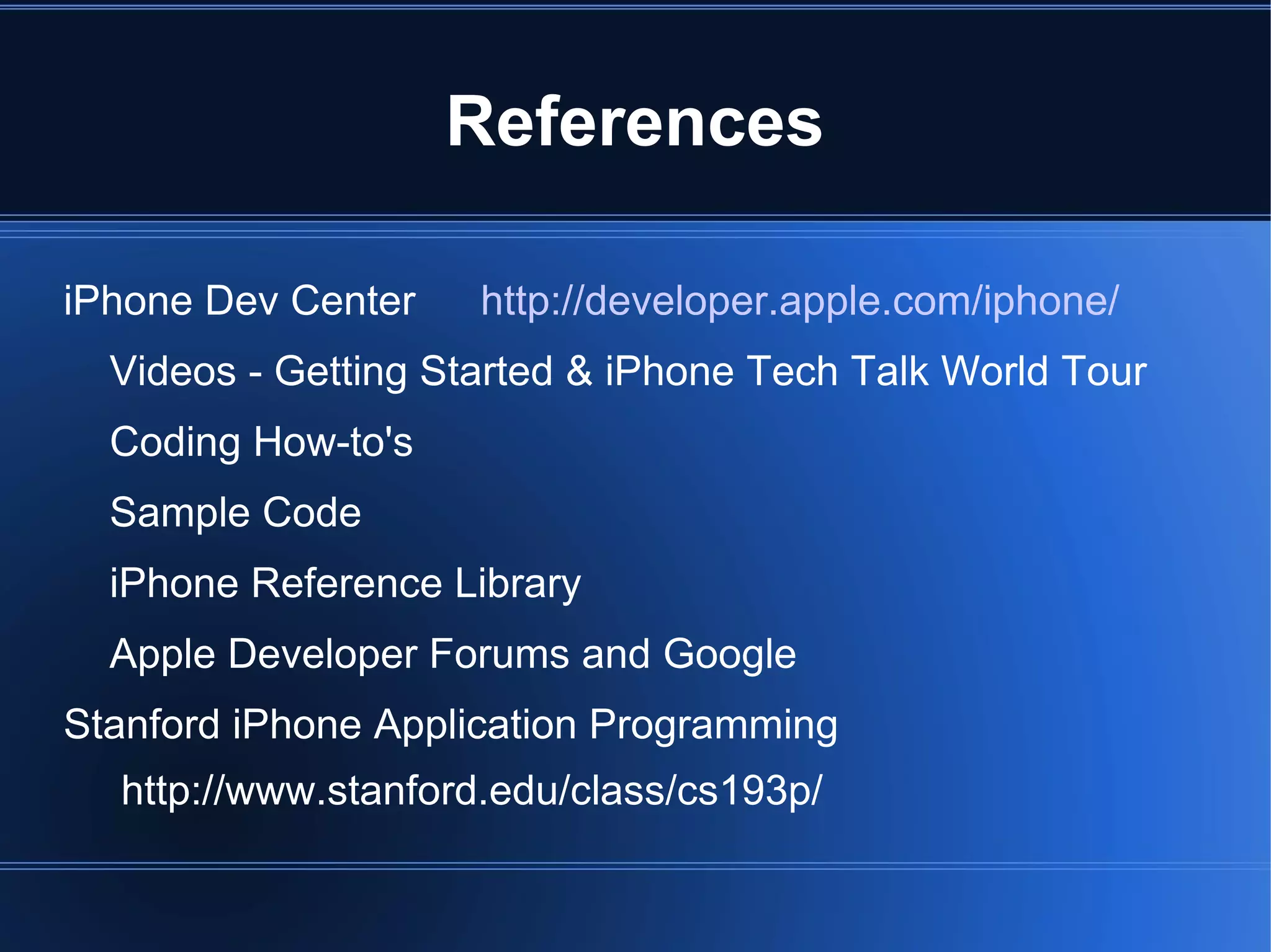 iPhone App Development Overview | PPT