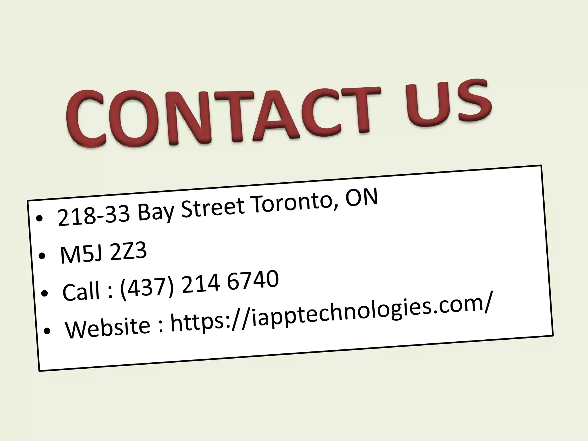 Iphone app development toronto