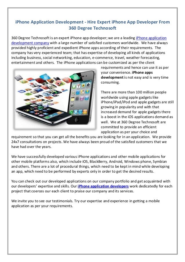 iPhone Application Development - Hire Expert iPhone App ...