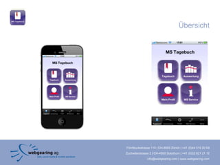 Übersicht




Förrlibuckstrasse 110 | CH-8005 Zürich | +41 (0)44 515 20 09
Zuchwilerstrasse 2 | CH-4500 Solothurn | +41 (0)32 621 21 12
               info@webgearing.com | www.webgearing.com
 