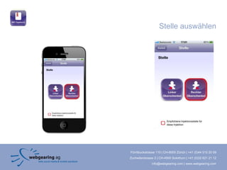 Stelle auswählen




Förrlibuckstrasse 110 | CH-8005 Zürich | +41 (0)44 515 20 09
Zuchwilerstrasse 2 | CH-4500 Solothurn | +41 (0)32 621 21 12
               info@webgearing.com | www.webgearing.com
 