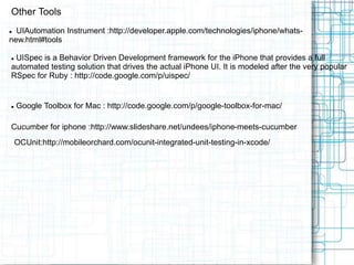 iOS Application Testing | PPT