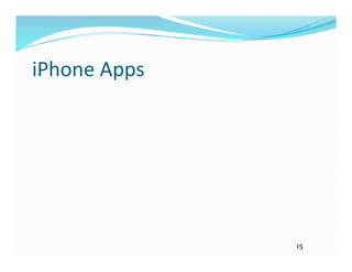 iPhone 
Apps 
15 
 